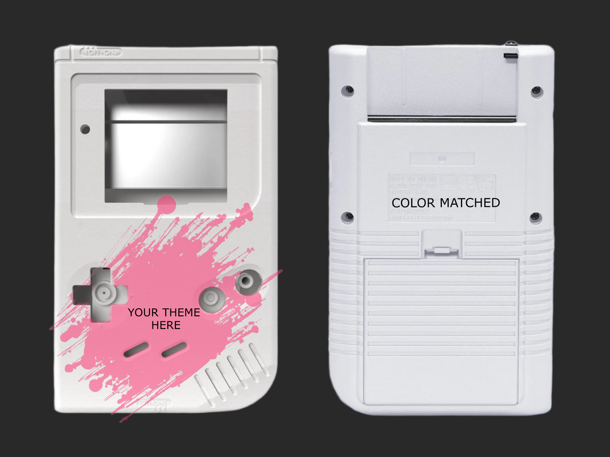 BASIC Custom commission (Front detail + Color matched back) DMG Game Boy