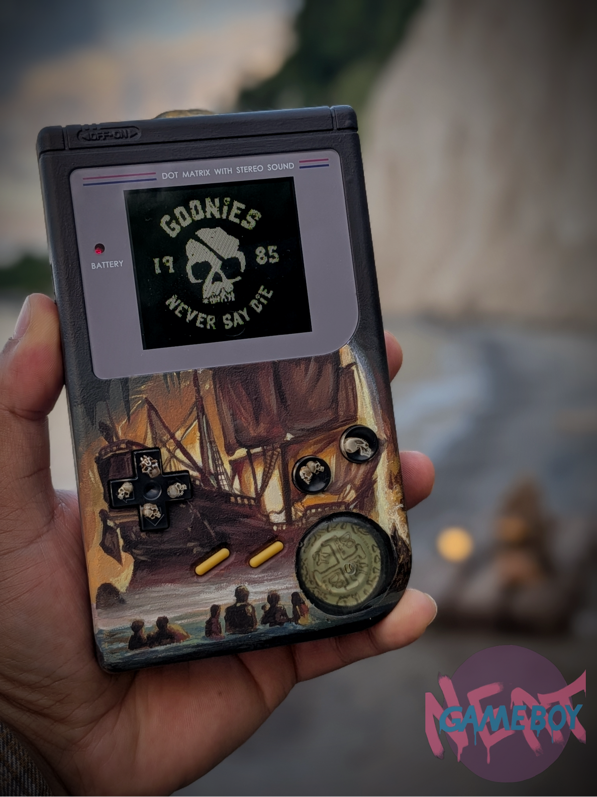 MASTERPIECE Custom Commission (Front detail + extra detail on smooth shell back) DMG Game Boy